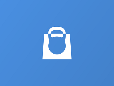 Fitness Market Logo bag branding fitness logo logotype mark market shop sketch weight