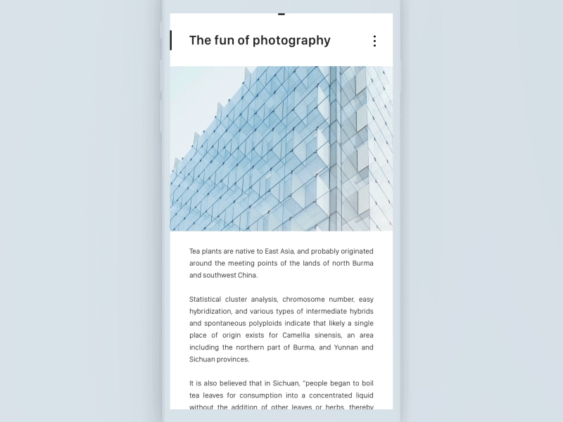 Concept project - Photory - Final - #3 animation app concept detail interaction ui ux