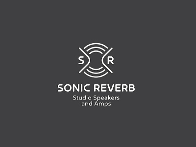 Sonic Reverb Speaker Logo Design amps audio branding identity logo logo design music portfolio speakers