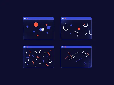 Tiny pattern thing flat icon illustration pattern shapes web