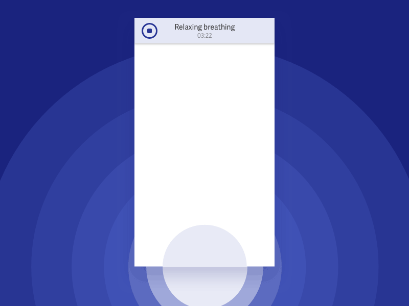 Breathing animation android animation app breathing interaction ios ui ux