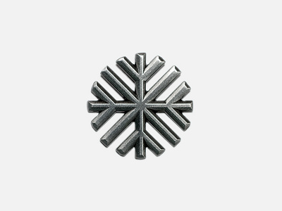 Snowflake Pin canada die cut ottawa pin snowflake