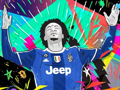Cuadrado football illustration soccer vector