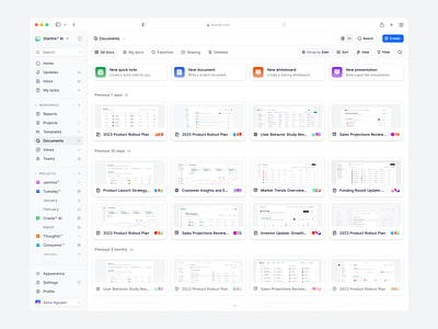 All Documents app design app ux dashboard docs document documentation grid list of docs table ui ui design ux ux design web design