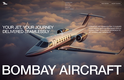 Bombay Aircraft aerospace animation aviation branding design flight booking ui illustration minimal mockup motion graphics product design ui ui design ux ux design website design