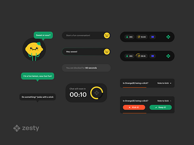 New Case Study – Zesty (Mobile App) app components concept dailyui design designsystem icon mobileapp productdesign styleguide ui uiux ux