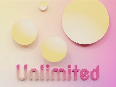 3D Render - Unlimited 3d 3d artist 3d design blender graphic design minimalst