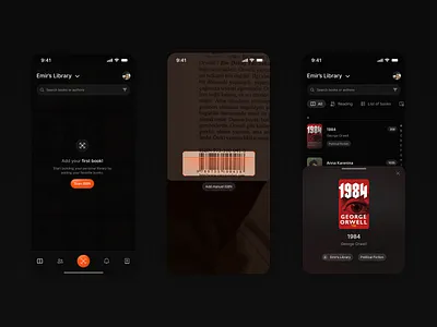 Scan your ISBN 📚 logo mobile product design ui user interface ux