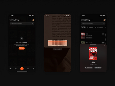 Scan your ISBN 📚 logo mobile product design ui user interface ux