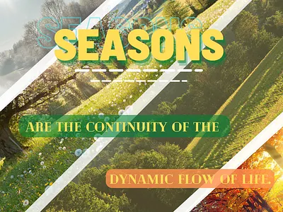 Seasons - Design Poster bold color theory graphic design poster