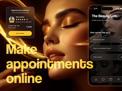 Online beauty appointments app app design appointment beauty beauty app booking app interface ios mobile mobile app design mobile design online online booking ui ui design uiux ux ux design