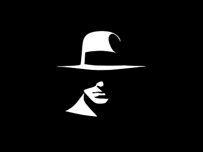 Mafia branding design flat logo minimal shadow vector