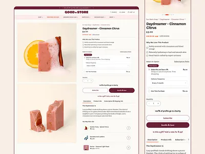 Good Store Redesign: Product Detail Page branding design design agency development agency ecommerce pdp product page redesign shopify agency shopify design shopify development ui