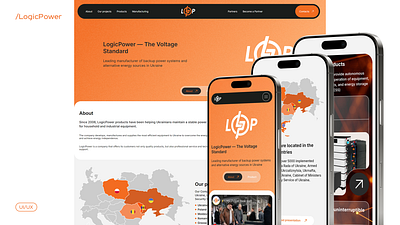 Website Design for LogicPower – Polish Market Entry ui uiux web webdesign