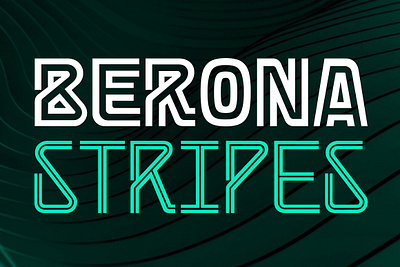 Berona Stripes alex camacho app font berona stripes bold font display font geometric font lines poster sans serif stripes ux design variable font