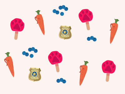 Zootopia Pattern disney illustration vector zootopia