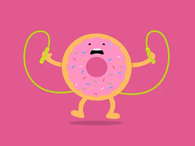 Dany Donut characters design dribbble flat illustration invites minimal motion people vector wip