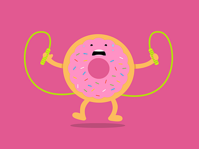 Dany Donut characters design dribbble flat illustration invites minimal motion people vector wip