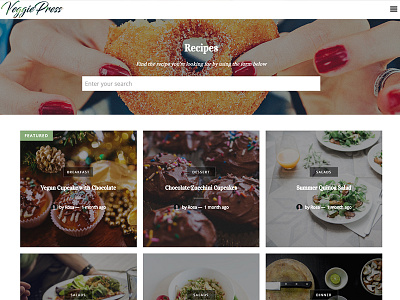 Veggiepress design development web wordpress