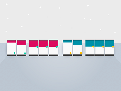 Material Yule Palettes #1 material material design material palette palette snow ui ux winter xmas yule