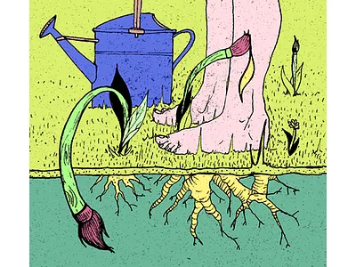 "Farbfelder" Illustration and Branding branding drawing illustration