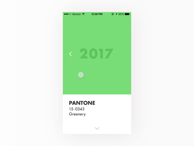 #08 Daily UI Challenge - Pantone Retrospective coloroftheyear dailyuichallenge greenery marsala pantone roseqwartz uichallenge