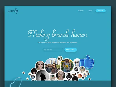 Influencer Website branding grid illustration influencer marketing masonry menu social media ui ux website