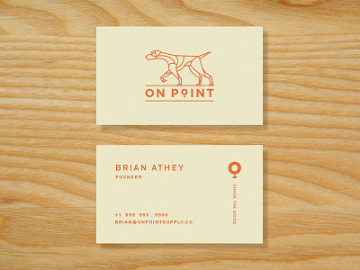 New Cards business cards cards chase the good german shorthaired pointer logo on point stationery