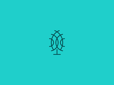 Tree brand connect crone green leaf line logo signal tree wifi