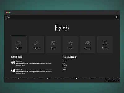 Flylab GCS - Portal app design interface navigation product prototyping ui ux