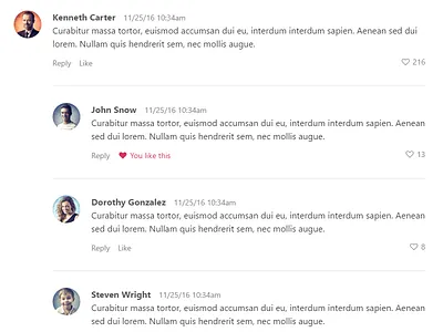 Comments comment comments design web