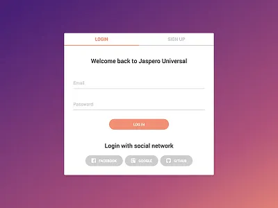 Login Page design login ui web