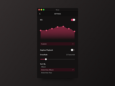 DailyUI #007—Settings app challenge settings ui