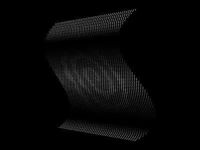 Abstract Futures design exiled mystic halftone illustration infinite paper swirl