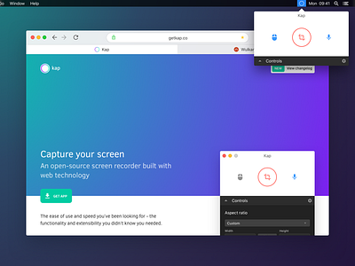 1.0 app capture kap landing mac os record screen video web website x