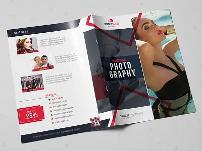 Photography Bi-Fold Brochure bi fold bi fold brochure design flyers graphic design modern photographer photography professional
