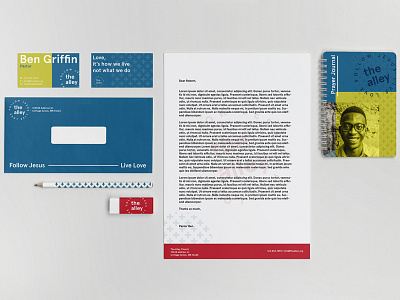 The Alley Collateral apercu branding church collage collateral the alley