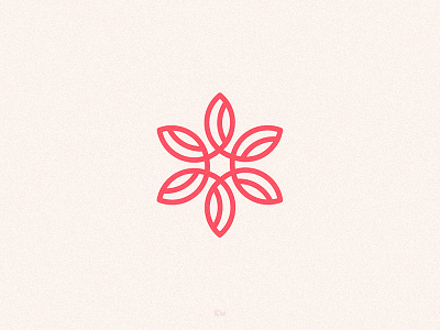Floral mark brand branding floral identity line logo mark minimal modern symbol