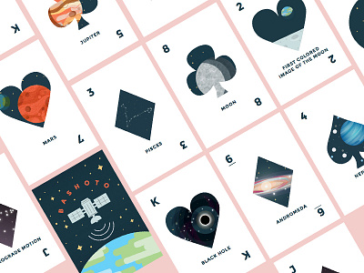 Space Cards comet galaxy milkyway planets saturn space stars universe venus