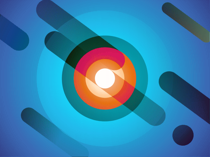 Collision animation carl johan hasselrot collision colors design fun gif loop weekend