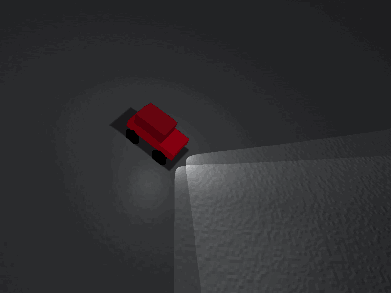 Night Drive 3d animation car drive javascript three.js