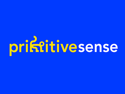 Primitive Logo concept ape clever logo lucas jubb monkey sans shape type typography