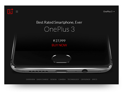 E Shop landing page androd landing minimal mobile never now oneplus3t page phone settle web