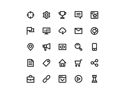 SEO Icons code coding development goal icon location marketing pixel perfect seo target