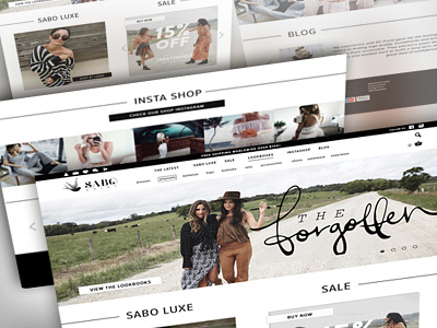 Fashion Shop Pages design fashion shop style web