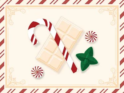 Peppermint White Chocolate candy cane chocolate christmas fresh green holiday mint peppermint red winter