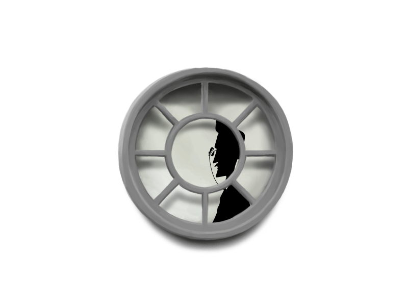 Fikret on vacation gif glass illustration silhouette steampunk window