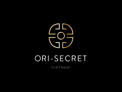 ORI SECRET Logo clothing fashion gold minimal oriental symbol vietnam