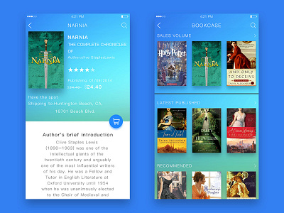 bookcase ui，app