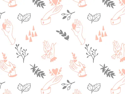 Hands pattern hand love pattern seamless valentine